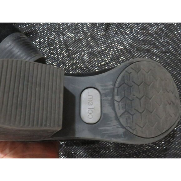 BOGO me Too! Zest Black Micro Suede Leather Ankle Booties Shoes size 7 - Picture 7 of 9